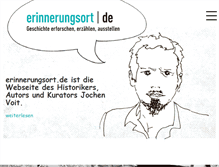 Tablet Screenshot of erinnerungsort.de